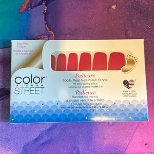 Retired Color Street Baton Rougey Pedicure nail strips